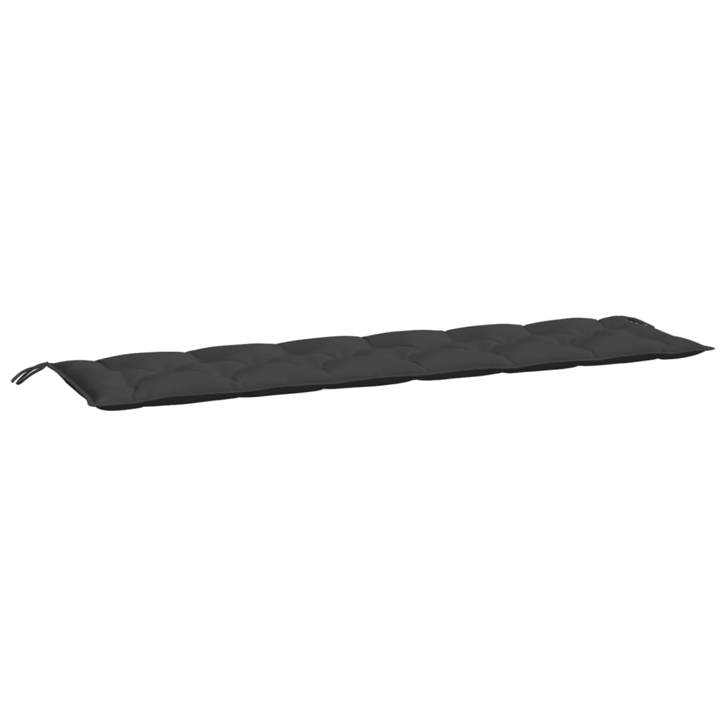 VidaXL Gartenbankauflage 200x50x7 cm Stoff schwarz