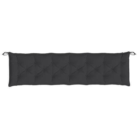 VidaXL Gartenbankauflage 200x50x7 cm Stoff schwarz