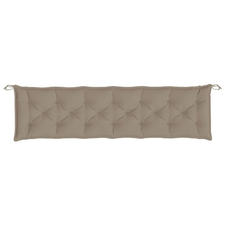 Vidaxx Gartenbankauflage 200x50x7 cm Oxford-Stoff taupe