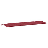 Vidaxx Gartenbankauflage 200x50x7 cm Oxford-Stoff weinrot