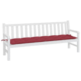 Vidaxx Gartenbankauflage 200x50x7 cm Oxford-Stoff weinrot