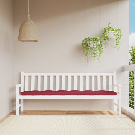 Vidaxx Gartenbankauflage 200x50x7 cm Oxford-Stoff weinrot