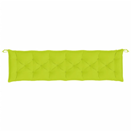 VidaXL Gartenbankauflage 200x50x7 cm Oxford-Stoff hellgrün