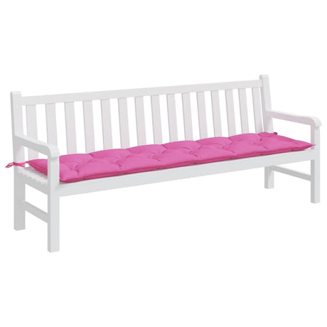 VidaXL Gartenbankauflage 200x50x7 cm Stoff rosa