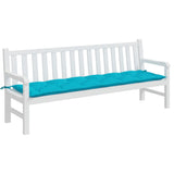 VidaXL Gartenbankauflage 200x50x7 cm Stoff Türkis