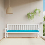 VidaXL Gartenbankauflage 200x50x7 cm Stoff Türkis