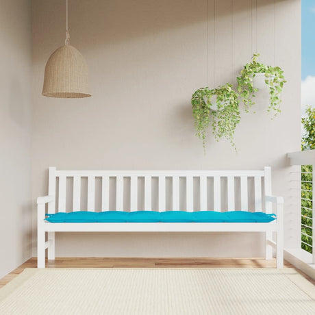 VidaXL Gartenbankauflage 200x50x7 cm Stoff Türkis