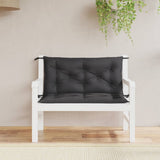 Vidaxx Gartenbankauflagen 2 Stück 100x50x7 cm Oxford-Stoff schwarz