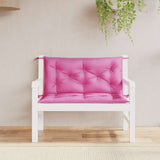 VidaXL Gartenbankauflagen 2 Stück 100x50x7 cm Stoff rosa