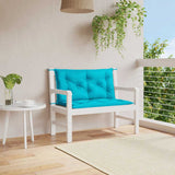Vidaxx Gartenbankauflagen 2 Stk. 100x50x7 cm Stoff Türkis