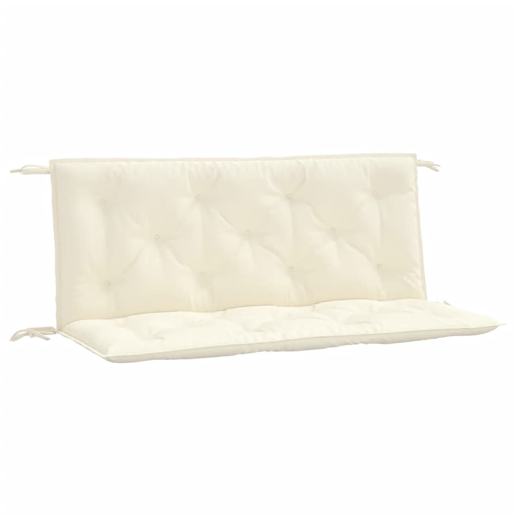 Vidaxx Gartenbankauflagen 2 Stk. 120x50x7 cm Oxford-Stoff cremeweiß