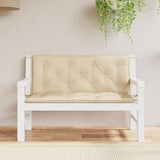 Vidaxx Gartenbankauflagen 2 Stk. 120x50x7 cm Oxford-Stoff beige