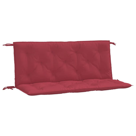 Vidaxx Gartenbankauflagen 2 Stk. 120x50x7 cm Oxford-Stoff weinrot