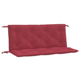 Vidaxx Gartenbankauflagen 2 Stk. 120x50x7 cm Oxford-Stoff weinrot