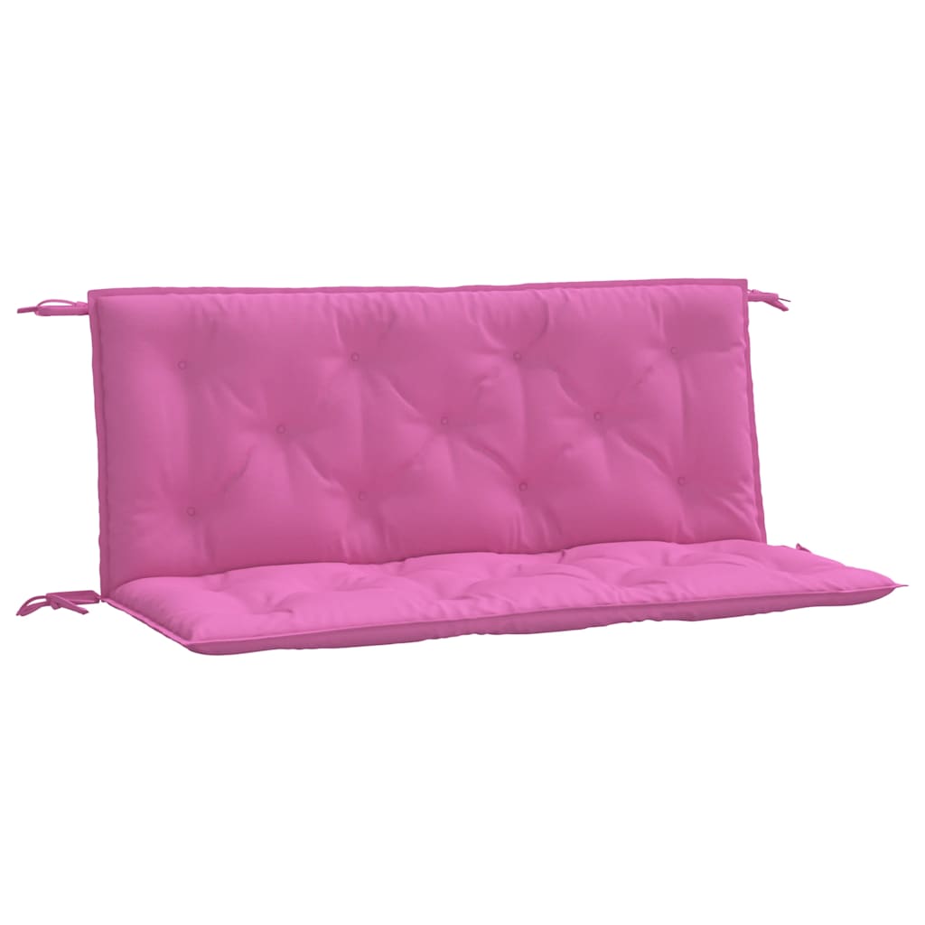 VidaXL Gartenbankauflagen 2 Stück 120x50x7 cm Stoff rosa