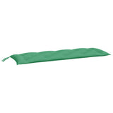 Vidaxx Gartenbankauflagen 2 Stück 150x50x7 cm Oxford-Stoff grün