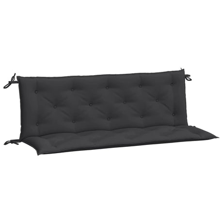 Vidaxx Gartenbankauflagen 2 Stück 150x50x7 cm Oxford-Stoff schwarz