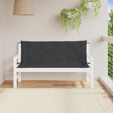 Vidaxx Gartenbankauflagen 2 Stück 150x50x7 cm Oxford-Stoff schwarz