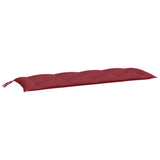 Vidaxx Gartenbankauflagen 2 Stk. 150x50x7 cm Oxford-Stoff weinrot