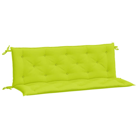 Vidaxx Gartenbankauflagen 2 Stück 150x50x7 cm Oxford-Stoff hellgrün