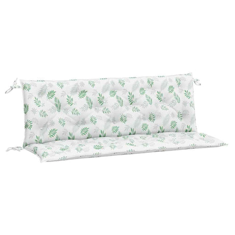 Vidaxx Gartenbankauflagen 2 Stück Blattmuster 150x50x7 cm Stoff