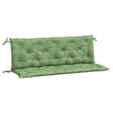 Vidaxx Gartenbankauflagen 2 Stück Blattmuster 150x50x7 cm Stoff