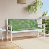 Vidaxx Gartenbankauflagen 2 Stück Blattmuster 150x50x7 cm Stoff