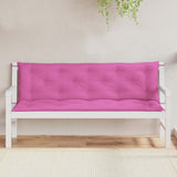 Vidaxx Gartenbankauflagen 2 Stück 150x50x7 cm Stoff rosa