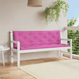 Vidaxx Gartenbankauflagen 2 Stück 150x50x7 cm Stoff rosa
