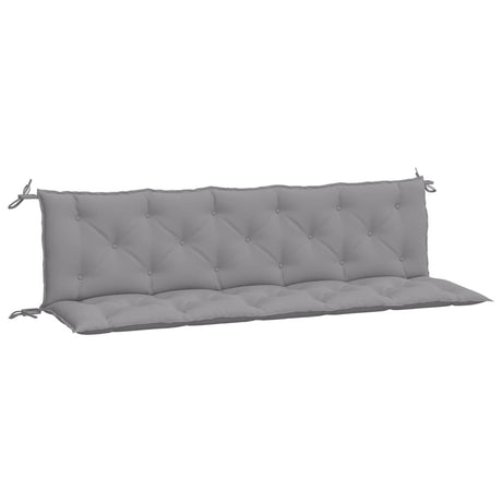 Vidaxx Gartenbankauflagen 2 Stück 180x50x7 cm Oxford-Stoff grau