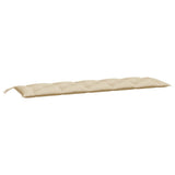 Vidaxx Gartenbankauflagen 2 Stück 180x50x7 cm Oxford-Stoff beige
