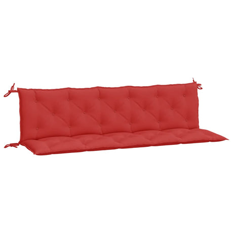 Vidaxx Gartenbankauflagen 2 Stück 180x50x7 cm Oxford-Stoff rot