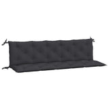 Vidaxx Gartenbankauflagen 2 Stück 180x50x7 cm Oxford-Stoff schwarz