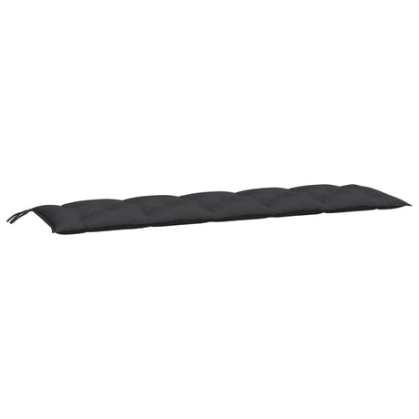 Vidaxx Gartenbankauflagen 2 Stück 180x50x7 cm Oxford-Stoff schwarz
