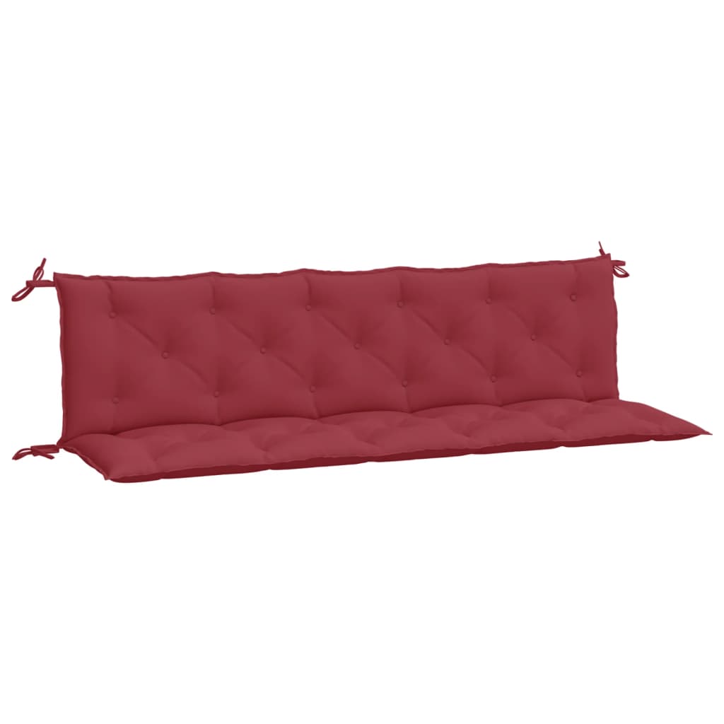 Vidaxx Gartenbankauflagen 2 Stk. 180x50x7 cm Oxford-Stoff weinrot