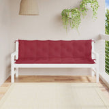Vidaxx Gartenbankauflagen 2 Stk. 180x50x7 cm Oxford-Stoff weinrot