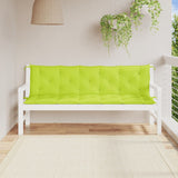 Vidaxx Gartenbankauflagen 2 Stück 180x50x7 cm Oxford-Stoff hellgrün