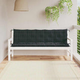 VidaXL Gartenbankauflagen 2 Stk. Oxford-Stoff Rautenmuster Schwarz
