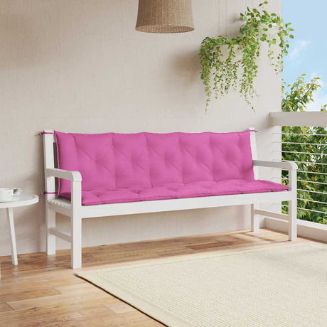 VidaXL Gartenbankauflagen 2 Stk. Oxford-Stoff rosa