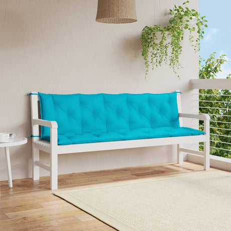 VidaXL Gartenbankauflagen 2 Stk. Oxford-Stoff Türkis