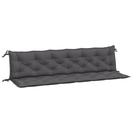 Vidaxx Gartenbankauflagen 2 Stk. 200x50x7 cm Oxford-Stoff Anthrazit