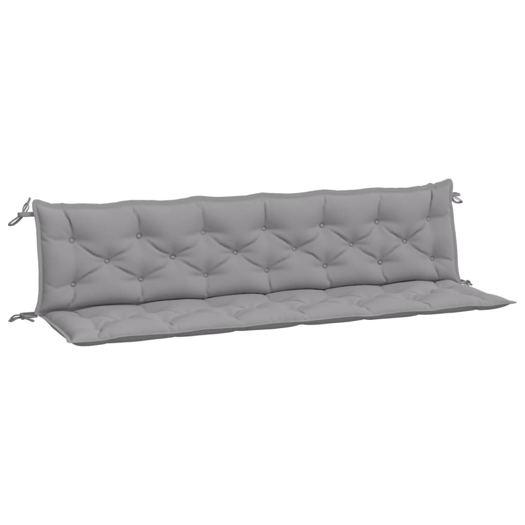 Vidaxx Gartenbankauflagen 2 Stück 200x50x7 cm Oxford-Stoff grau