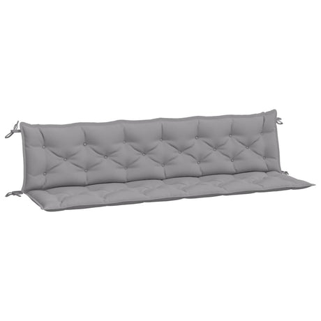 Vidaxx Gartenbankauflagen 2 Stück 200x50x7 cm Oxford-Stoff grau