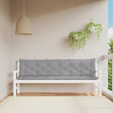 Vidaxx Gartenbankauflagen 2 Stück 200x50x7 cm Oxford-Stoff grau