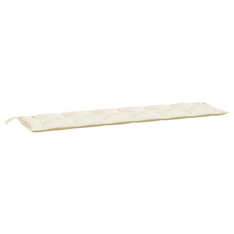 Vidaxx Gartenbankauflagen 2 Stk. 200x50x7 cm Oxford-Stoff cremeweiß