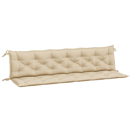 Vidaxx Gartenbankauflagen 2 Stück 200x50x7 cm Oxford-Stoff beige