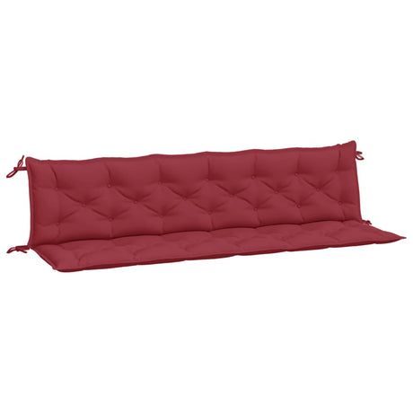 Vidaxx Gartenbankauflagen 2 Stk. 200x50x7 cm Oxford-Stoff weinrot