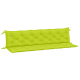 Vidaxx Gartenbankauflagen 2 Stück 200x50x7 cm Oxford-Stoff hellgrün