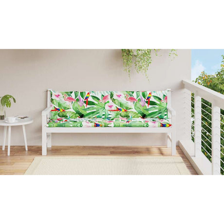 Vidaxx Gartenbankauflagen 2 Stück 200x50x7 cm Stoff mehrfarbig