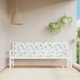 VidaXL Gartenbankkissen 2 Stück Blattmuster 200x50x7 cm Stoff